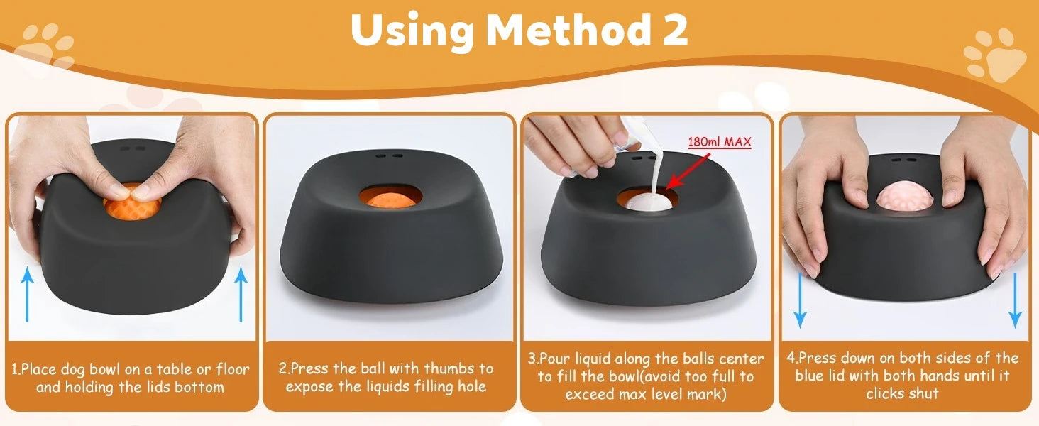 Dog/cat licking bowl, pet licking toy slow food bowl, makes dogs/cats love licking.