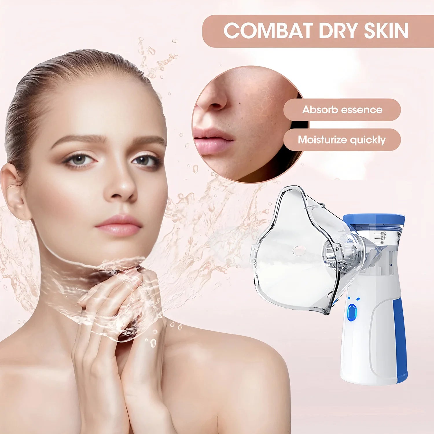 Mini USB Mist Facial Sprayer Humidifier Nebulizer Face Steamer Moisturizing Beauty Instruments Face Skin Care Tools