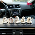 Cartoon Mini Ghost Resin Ornament Halloween Desktop Decoration Small Statues Party Atmosphere Creative Ornament