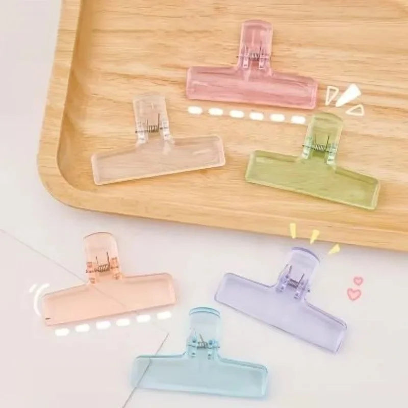 1Pc Creative Transparent Jelly Clip Storage Supplies Stationery School