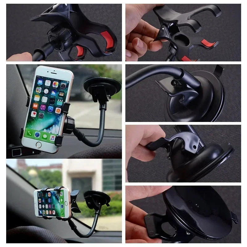360° Rotating Car Phone Holder Universal Windshield Dashboard Mount