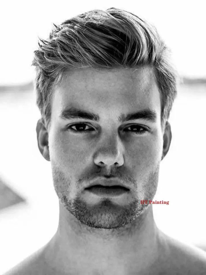 Fashion Man Hairstyle Model Hairdressing Poster Male Hair Design Canvas Painting Wall Pictures Salon Barber Shop Home Decor