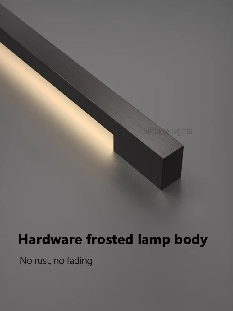 Nordic Modern Long Wall Lamps LED Wall Mount Lamp Indoor Living Room Bedroom Background Wall Light Home Decorative Lamp 90V 240V