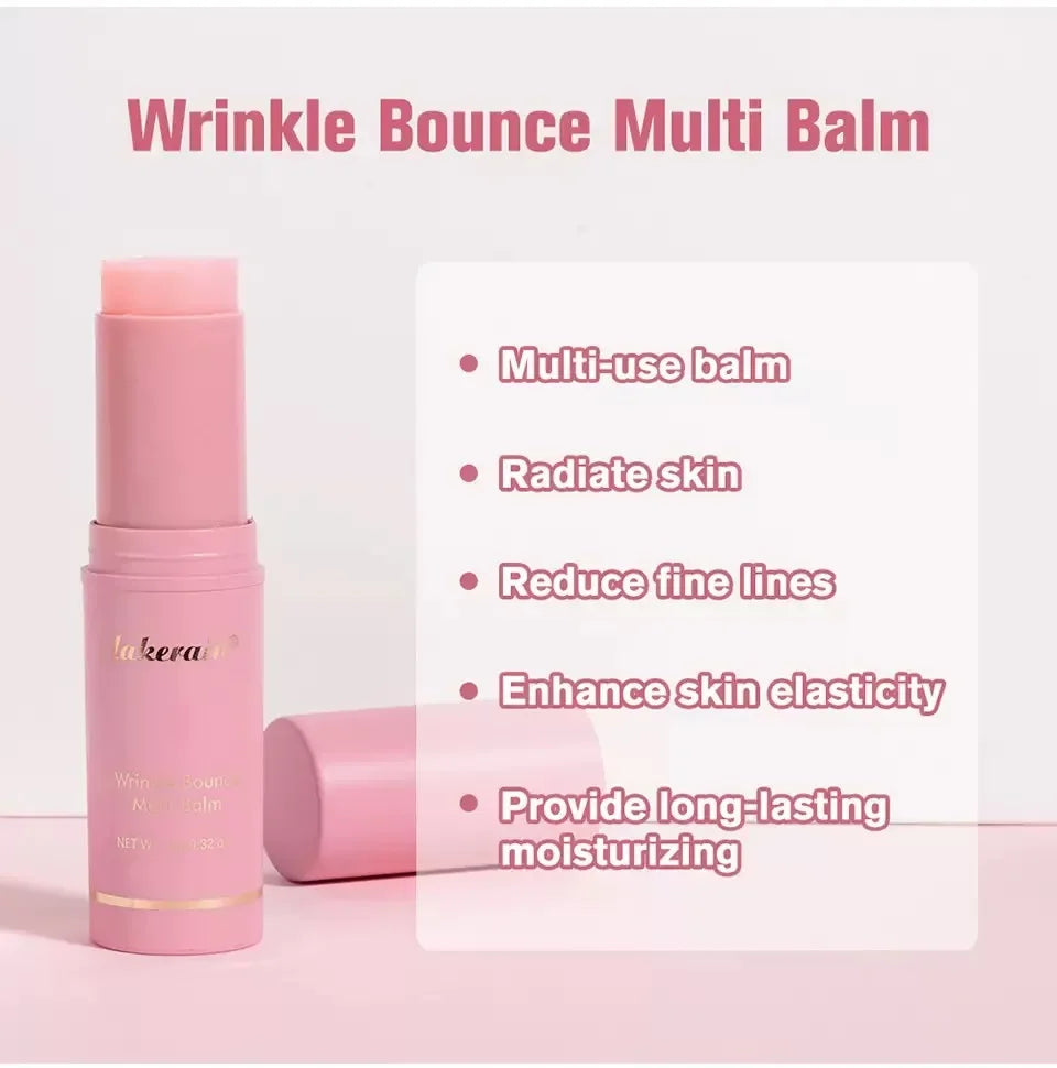 Korean Bounce Multi Balm Collagen Pink Stick Wrinkle Bounce Balm Multi Cream Dull Cosmetics Skin Care