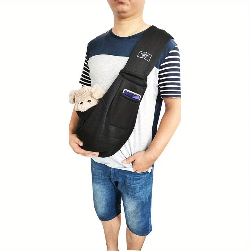 Dog Sling Carrier Bag, Pet Shoulder Crossbody Bag, Portable Hands Free Double Sided Dog Travel Bag For Outdoor Supply