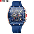 CURREN Fashion men watch brand unique square design luxury