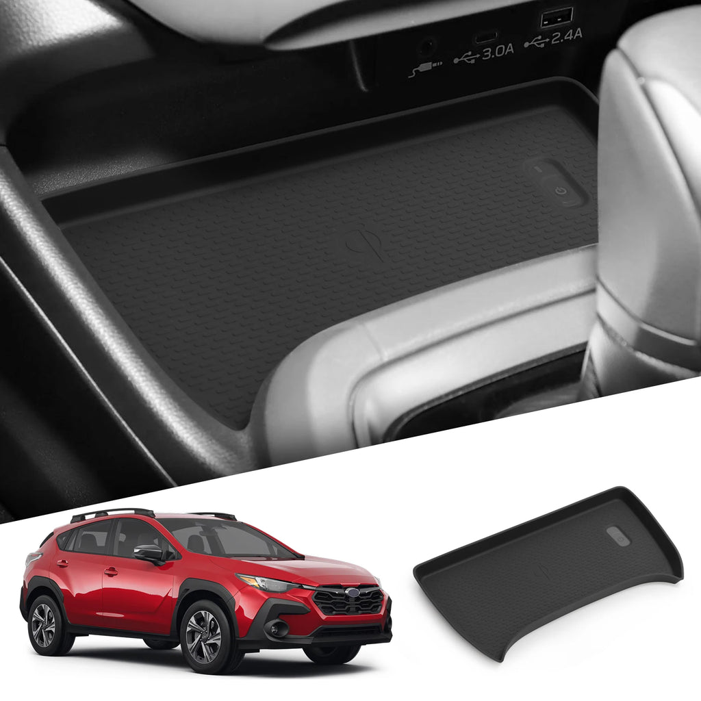 for Subaru Crosstrek 2025 Car Anti-Slip Pad Interior Accessories Silicone Center Console Wireless Charger Pad