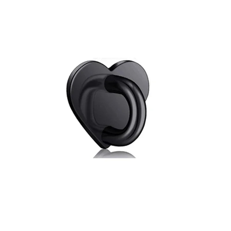 Adhesive Metal Heart Phone Charm Holder Mobile Phone Case