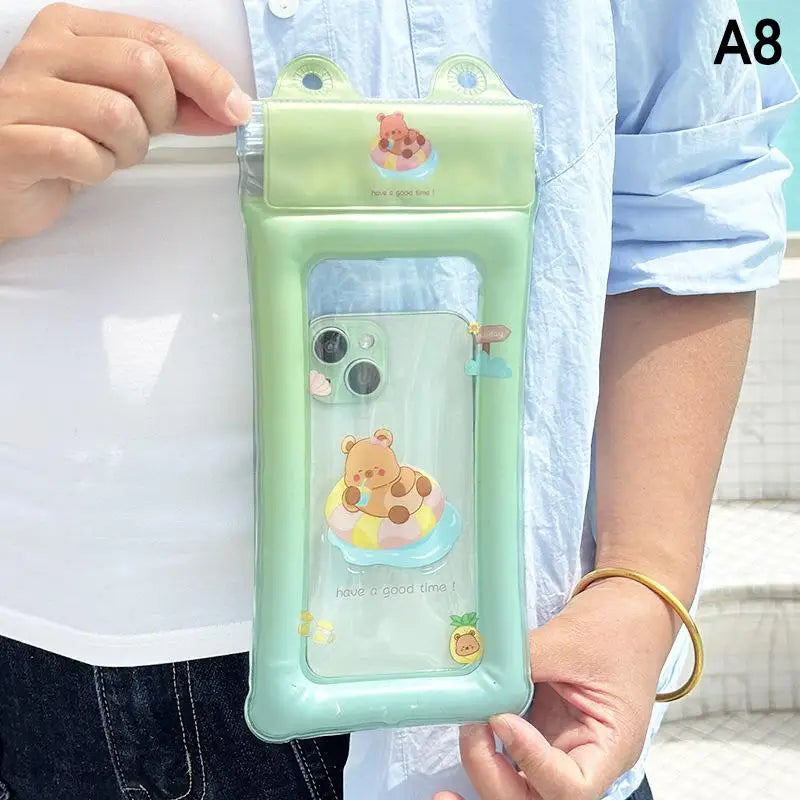 Universal Cartoon Waterproof Phone Case Pouch Swimming Underwater Photography