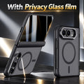Cell Phone Accessories Privacy Glass Film Magneitc Hinge Case