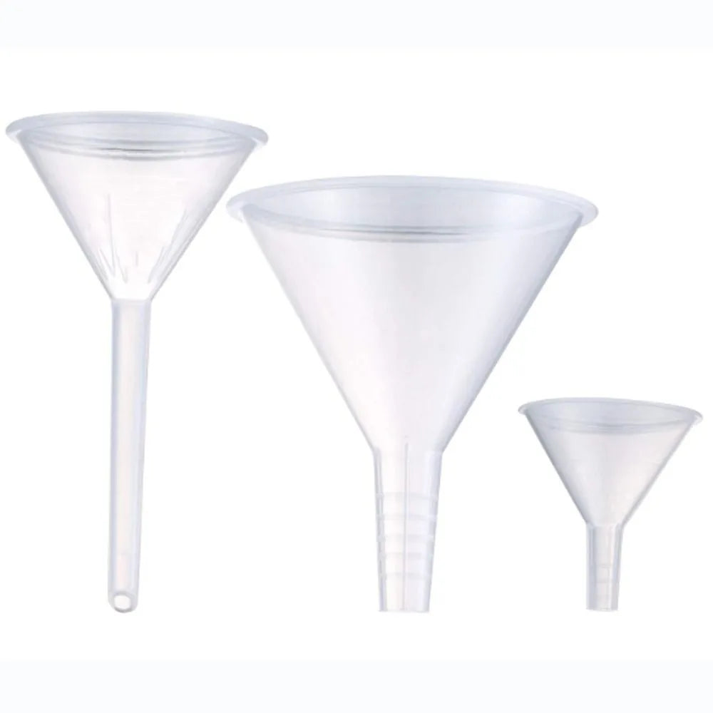 Clear Plastic Funnel Set