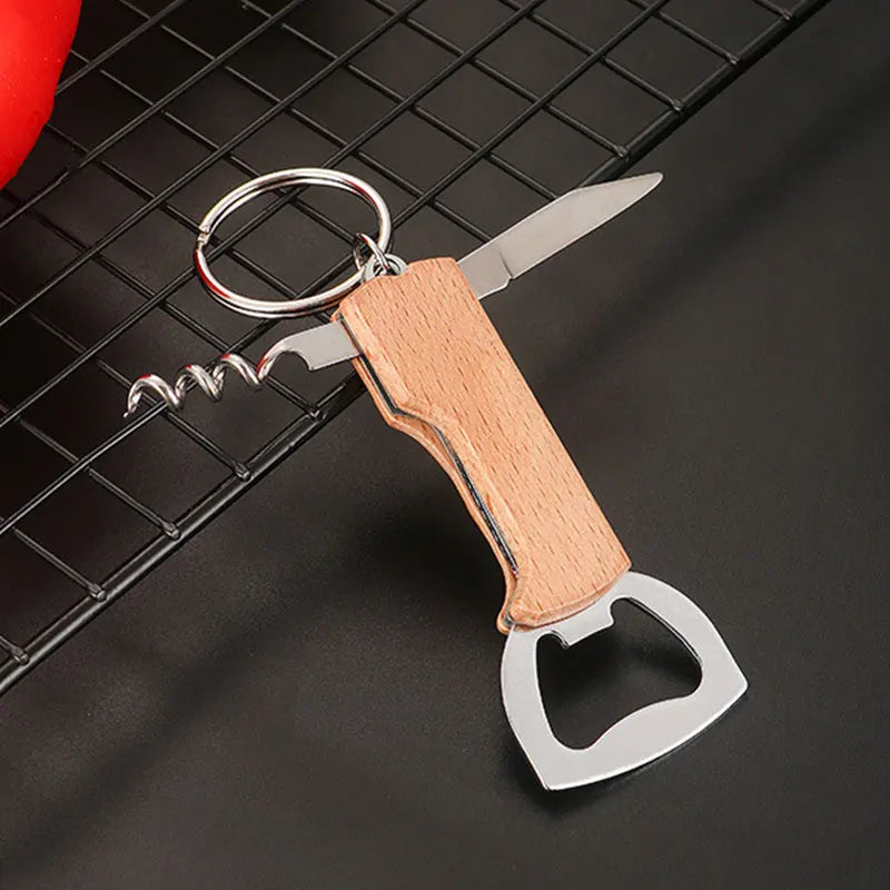 10Pcs Wooden Bottle Opener Home Supplies Beer Opener Kitchen Accesories Wine Opener Drink  Wedding Gifts For Guests