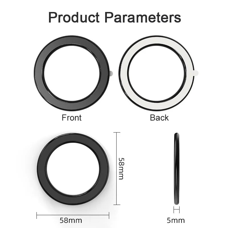 Magnetic Phone Holder For iPhone 15 14 13 12 Pro Max Magnet Ring Mount For Magsafe Smartphone Holder Stand for Wall Kitchen Car