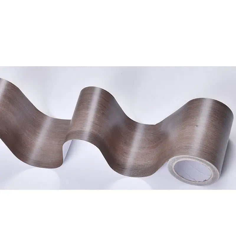 10M Realistic Wood Grain Repair Duct Tape Furniture Renovation Adhensive Skirting Waist Line Floor Stickers Home Decor