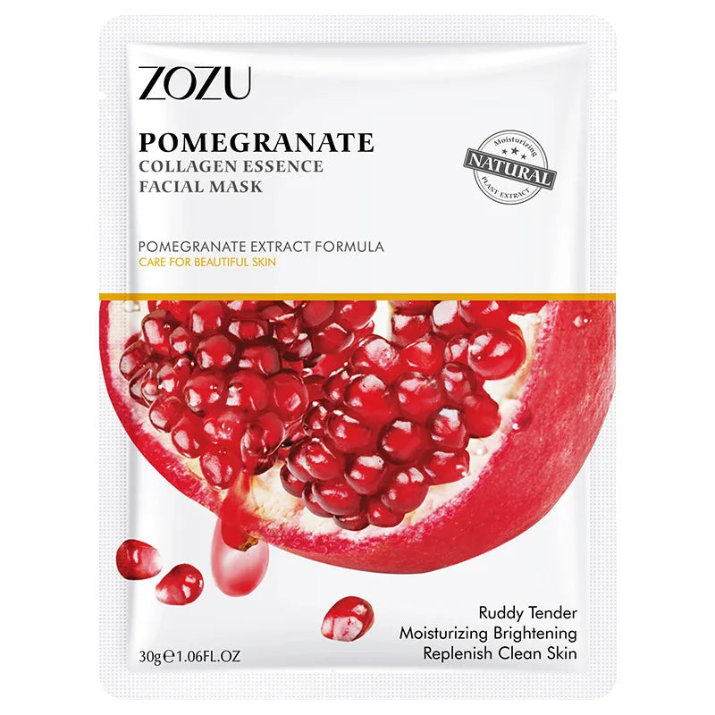 20Pcs Face Mask Sets Fresh Fruit Face Care Sheet Masks Hydrating Anti-aging Oil Control Acne Treatment Facial Mask Skin Care Set