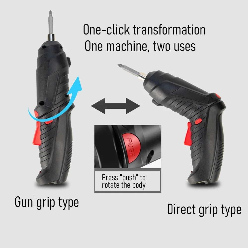 47-Pack 3. Electric Screw Driver Rechargeable Household Lithium