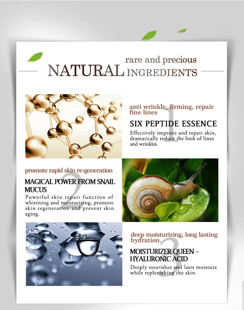 ARTISCARE Snail Repair Face Cream + Peptide Facial Cream 2Pcs for Moisturizing and Nourishing Skin Care