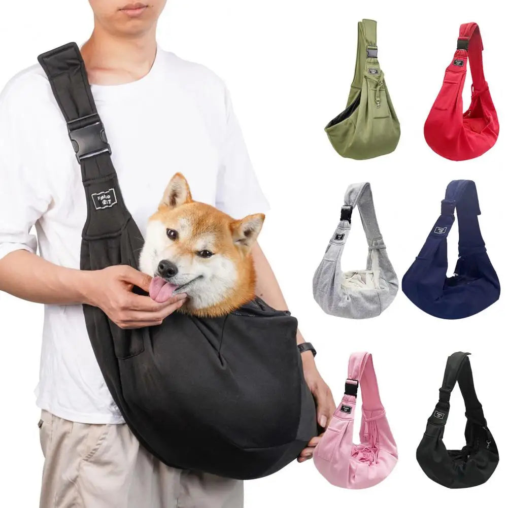 Small Bag on Pet Backpack Shoulder Strap with Hook Comfortable Puppy Carrier