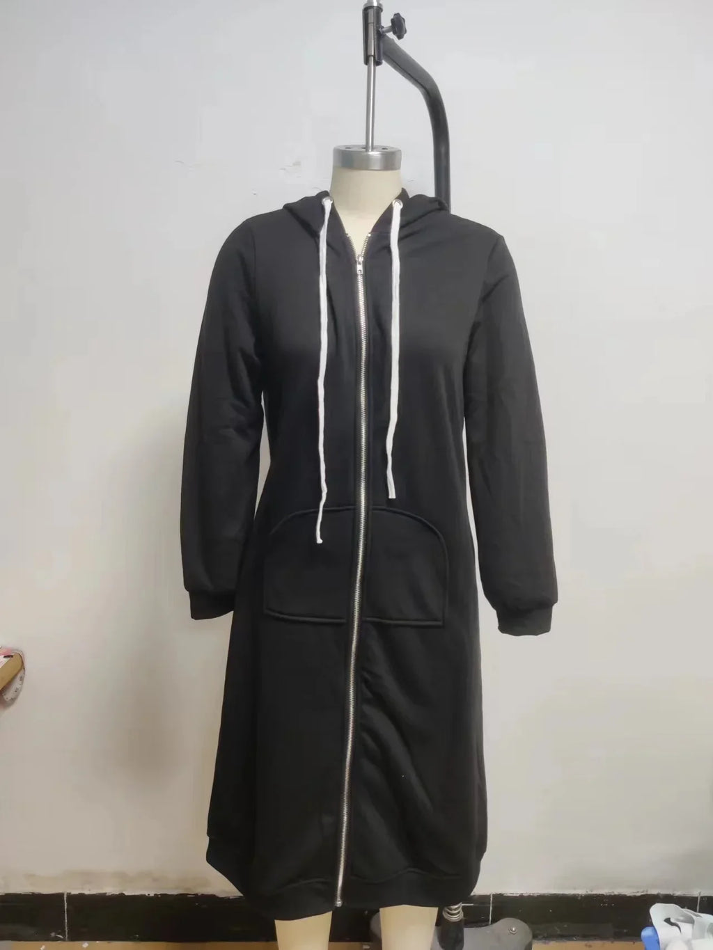 Autumn and Winter Hoodies for Women Casual Full Zip Up Hoodie Comfortable Womens Long Hoodies Fashion Sweatshirt with Pockets