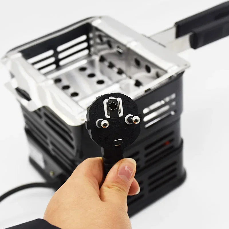 1000W Square Multipurpose Coal Burner Electric Charcoal Starter Shisha Hookah Stove with Detachable Handle Fast Burner