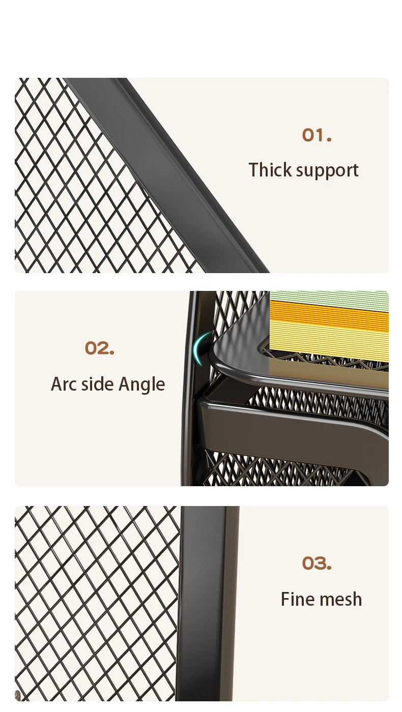 Mesh Desk Organizer Office with 7 Compartments with Drawer Desk Tidy Candy Pen Holder Multifunctional Organizer