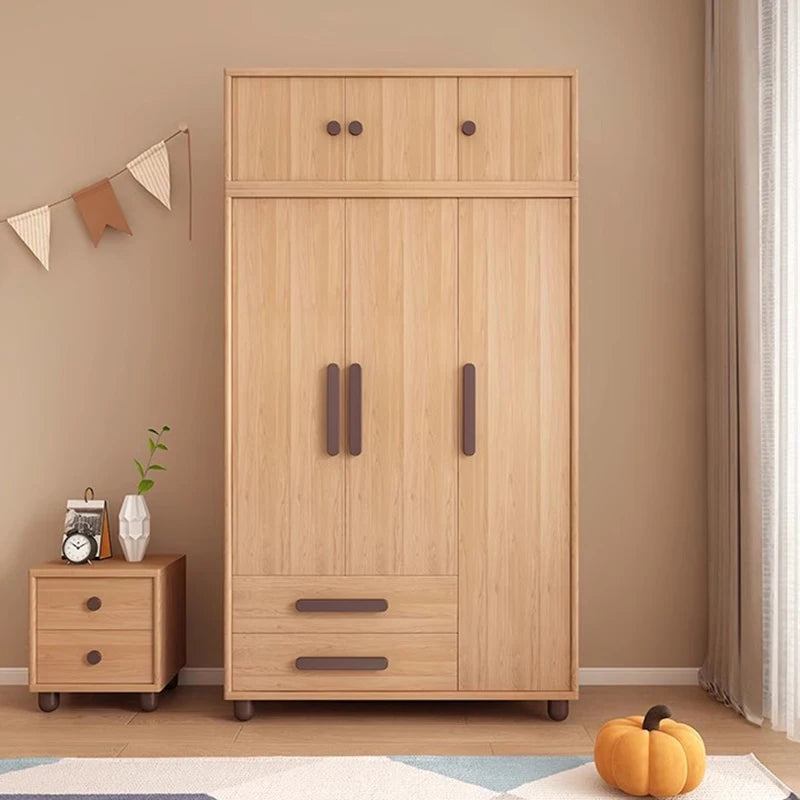 Storage Wooden Wardrobes Bedroom Hanger Shirts Clothing Wardrobes Layered Apartment Ropero Armable De Ropa House Accessories