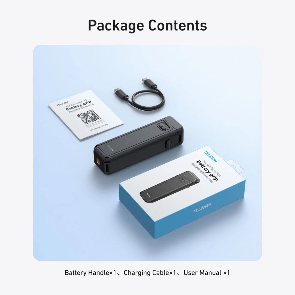 TELESIN 5000Mha Battery Handle for DJI OSMO Pocket 4