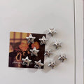 Fridge magnet with silver stars magnetic nail photo wall mounting magnetic sticker