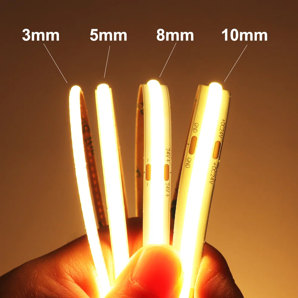 Dimmable COB LED Strip Light, High CRI