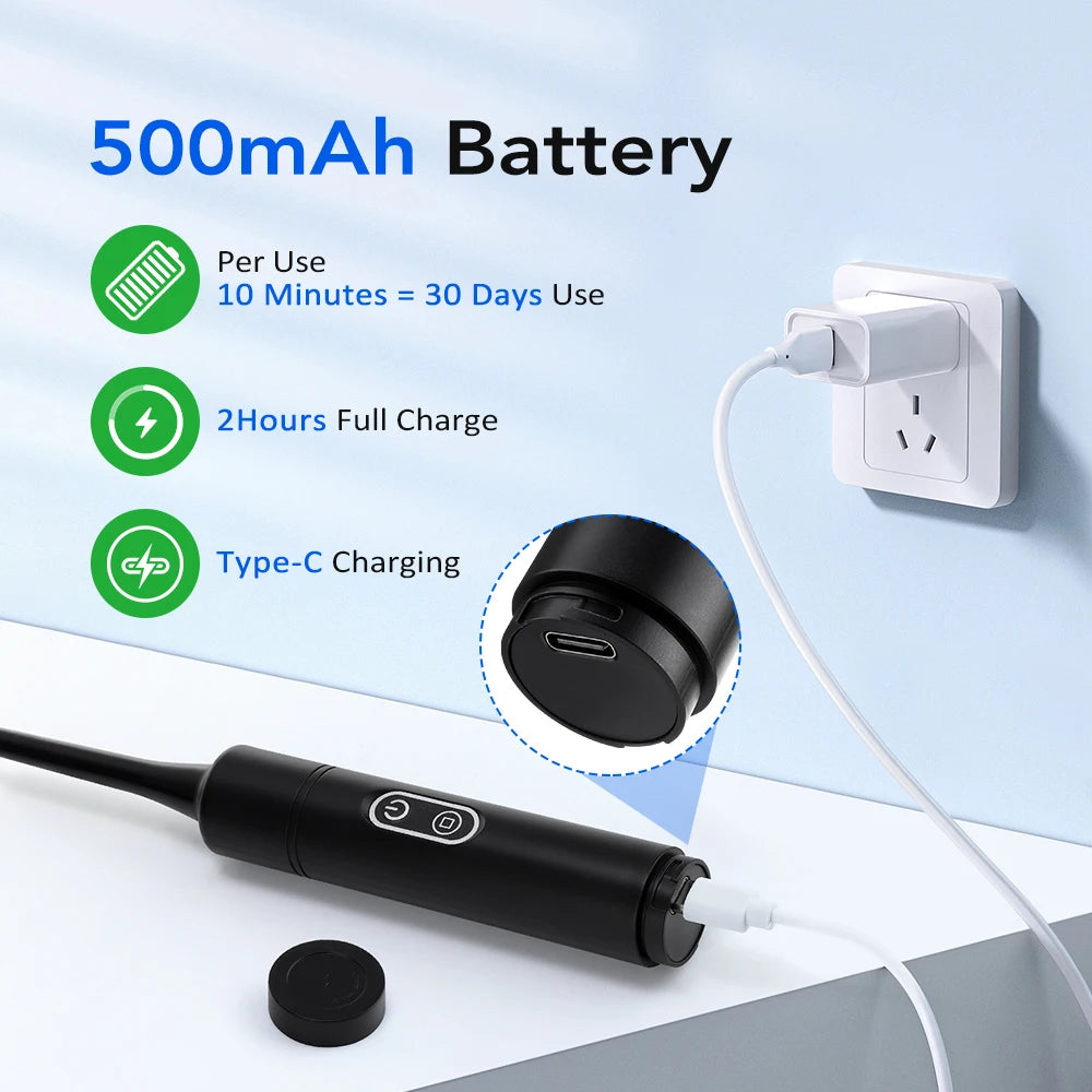 Electric Dental Scaler with Teeth Brush Head Calculus Tartar