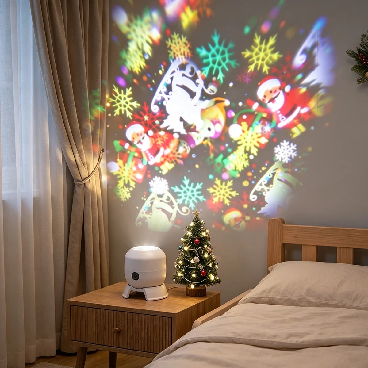 Christmas Projector Light 22 Patterns Rotating LED Projection Lamp
