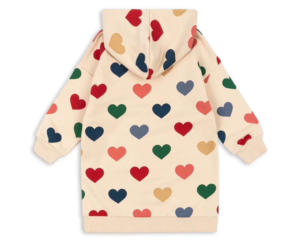 Spring KS Baby Girl Outfit Set Heart Sweatshirt Dress Kids Cotton Clothes Girls Sweatpants Pants Suits Children's Homewear 1-9Y