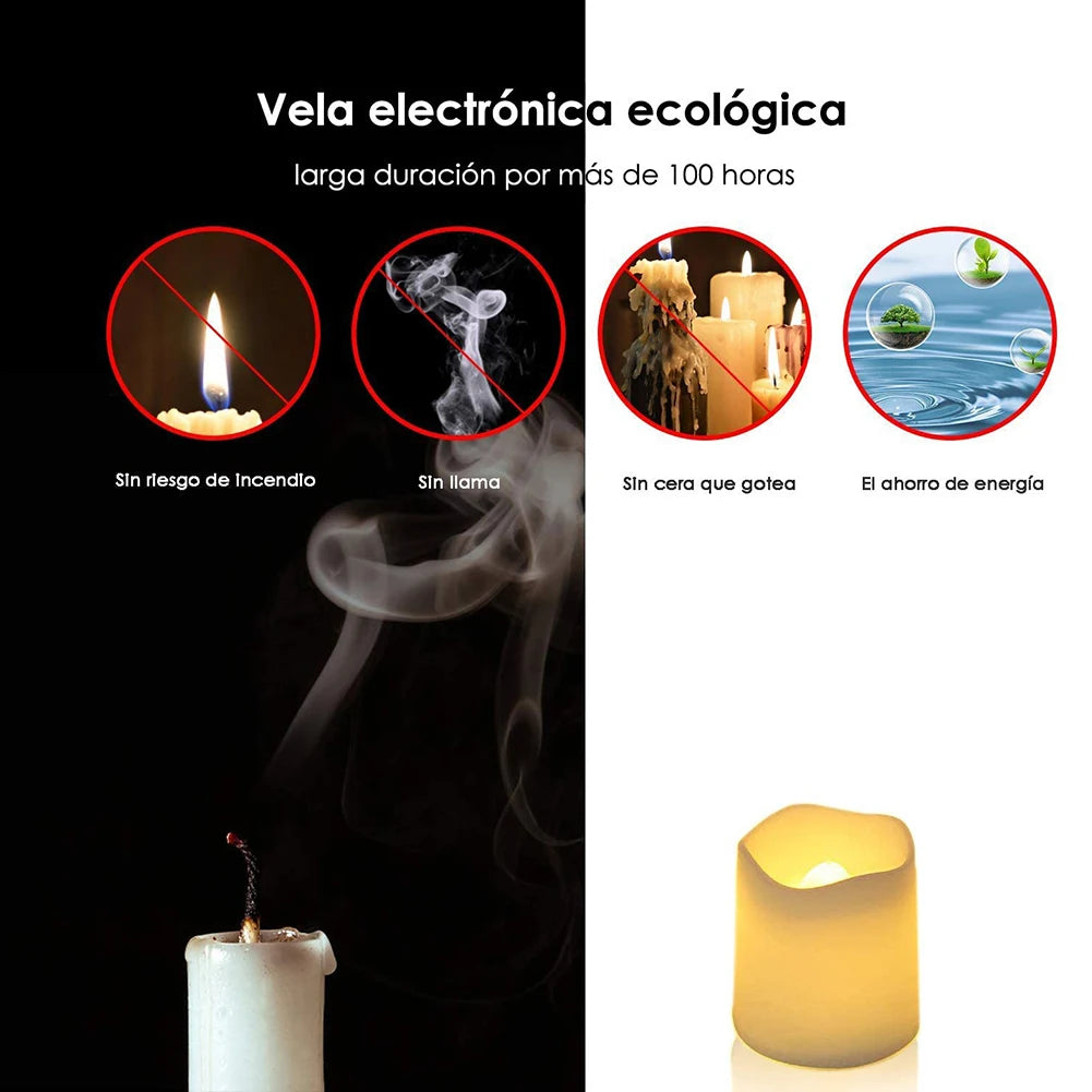 Set Flameless LED Candle Creative Wishing Led Tea Light