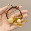 5Pcs New Fashion Women Sweet Hair Tie Set Cute Flower Elastic Hair Bands Hair Ropes Scrunchies Headwear Hairs Accessories