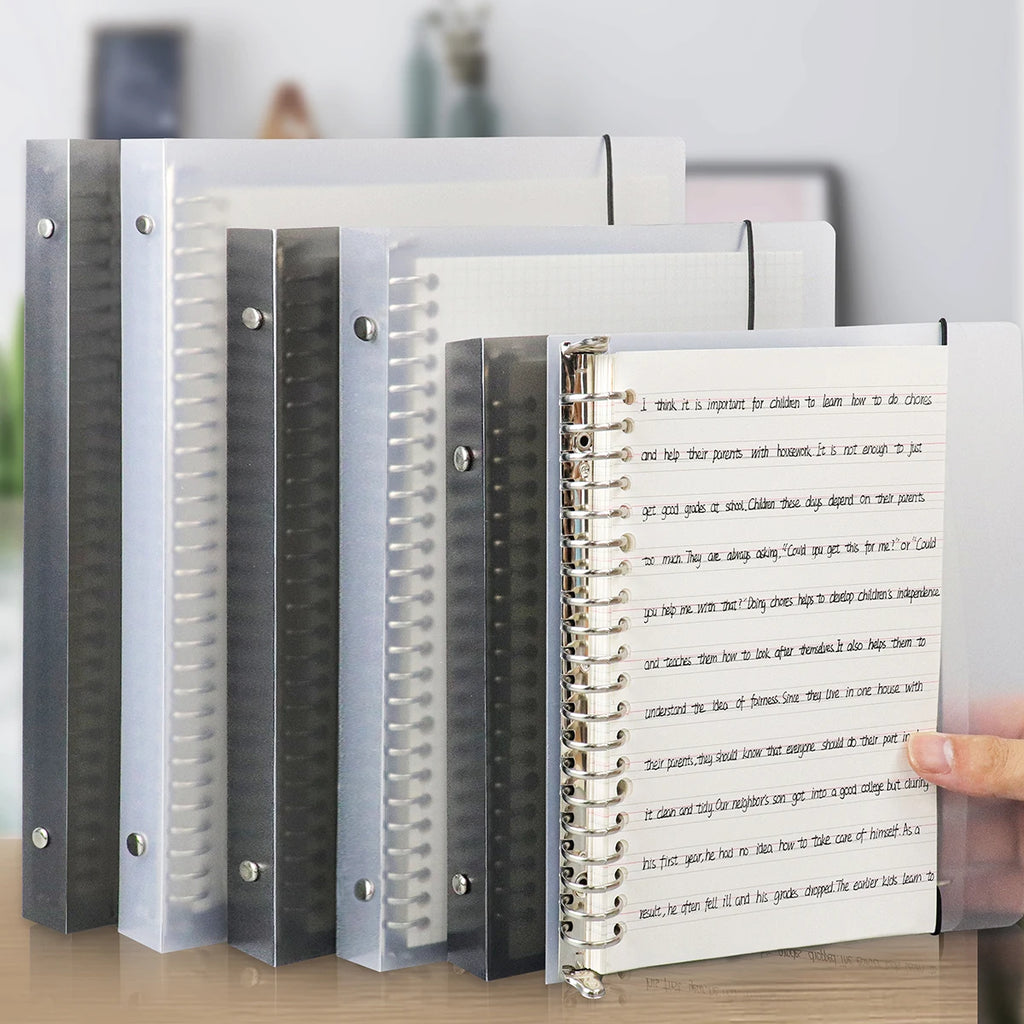 A4/B5/A5 Loose Leaf Refill Binder Notebook Blank/Line/Grid/Cornell Replacable Metal
