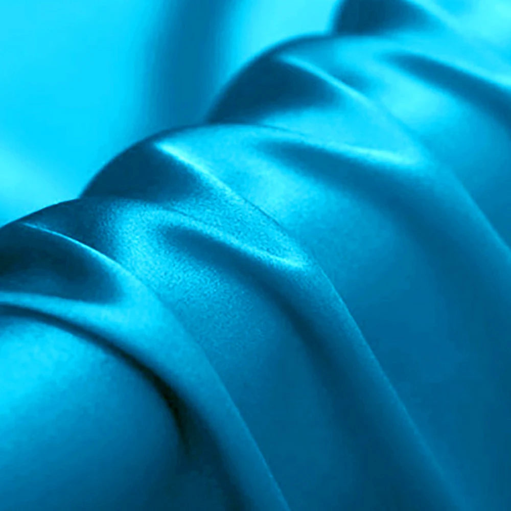 CISULI Pure Silk Stretch Satin Fabric,16momme,Width 140cm,Silk Lycra,Shirt and Dress Cloth Material