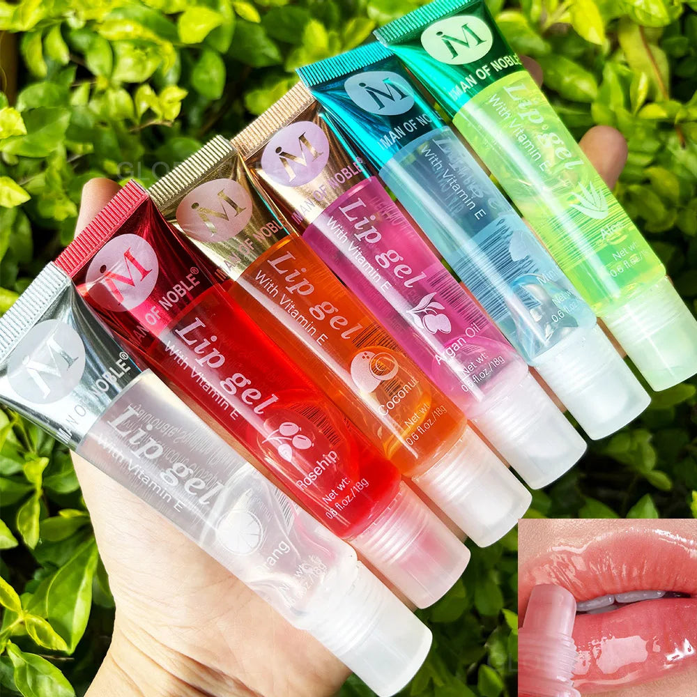 Fruity Flavor Watery Glossy Lip Gloss Set Clear Lip