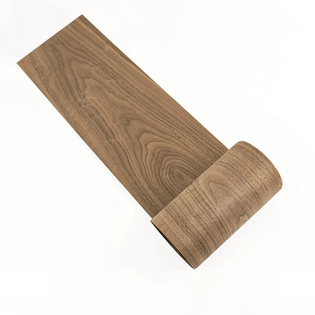 Thick Cut Natural Black Walnut Flat Cut Wood Veneer for Furniture Renovation DIY Crafts Car Interiors Speaker Surface Sheets