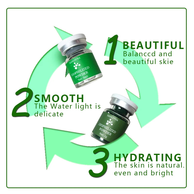 10 Vials Algae Peeling Powder DIY Facial Mask Sponge Spicules Natural Seaweed Skin Care Repair Acne Clean Pores 5 Pairs