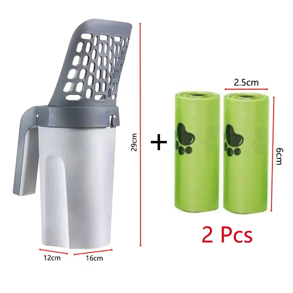 All-in-one Cat Litter Shovel Scoop for Pet Filter Clean Toilet Lazy Person Garbage Picker Cat Litter Box Accessory Pet Products