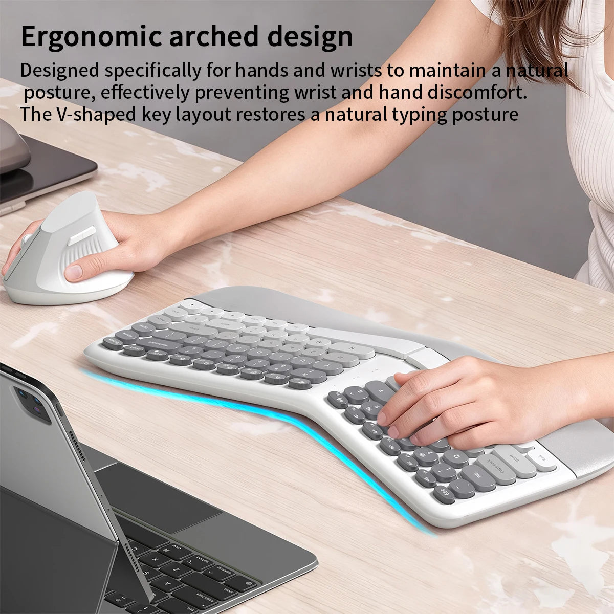 MOFii Ergonomic Keyboard and Mouse Combo