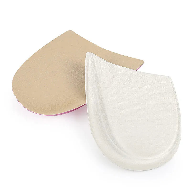 Heel Pad For Men Women Leather O-shaped Orthopedic Insoles