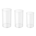 Metal Cylinder Pedestal Cake Display Set, 3 Piece