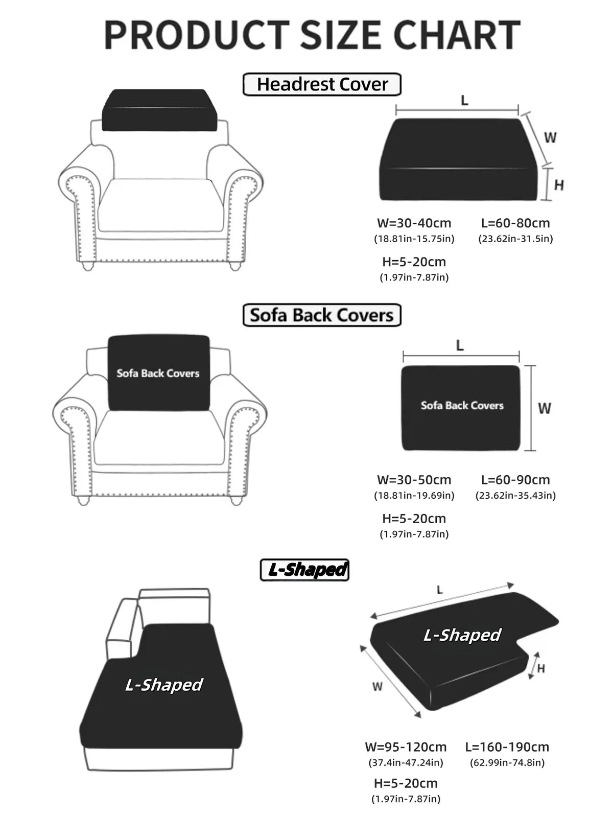 Solid-Color Interwoven Jacquard Sofa Cushion Covers Modular Sofa Set Removable Stretch Spandex Sofa Covers For Office Decor