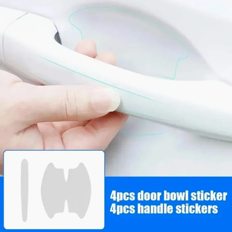 TPU Car Door Bowl Anti-Scratch Sticker Clear Door Bowl Handle