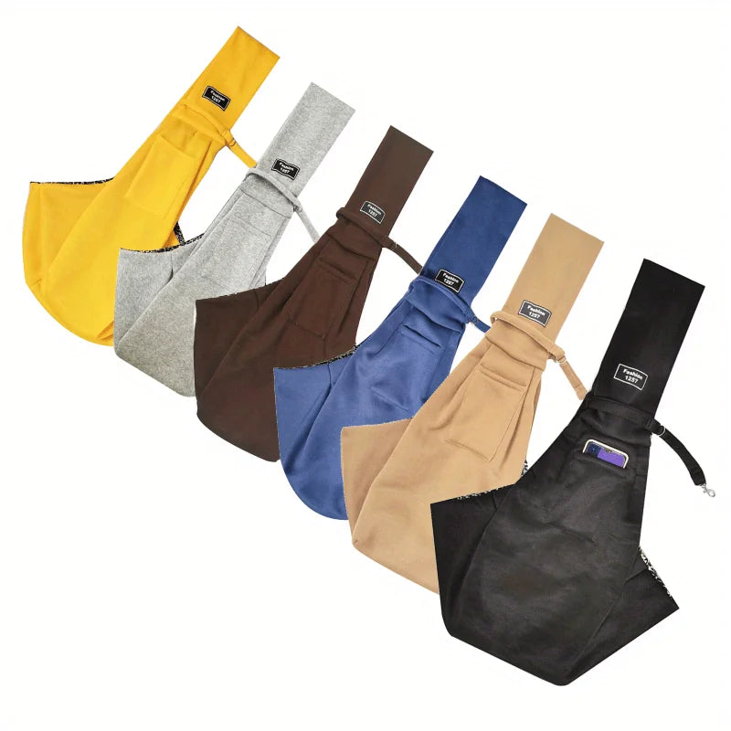 Dog Sling Carrier Bag, Pet Shoulder Crossbody Bag, Portable Hands Free Double Sided Dog Travel Bag For Outdoor Supply