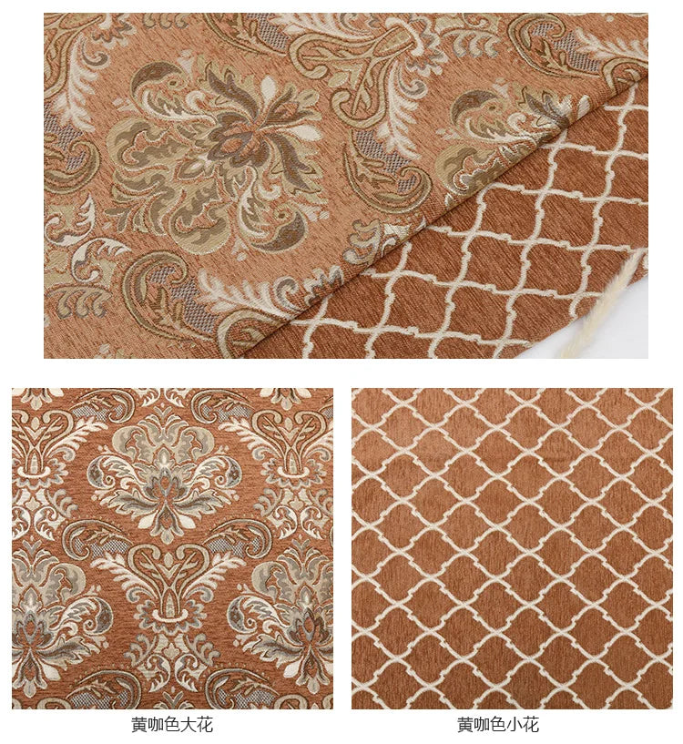 Jacquard Chenille Sofa Fabric European Style High Precision for Upholstery Home Decor Drapery Covers By Meters