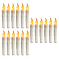 LED Flameless Taper Candles 6.5/11" Battery Operated Fake Flickering Candlesticks Electric Long Candles for Wedding Home Decor