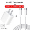 PD 35W Fast Charger for IPhone 11 12 13 14 15 Pro Max Fast