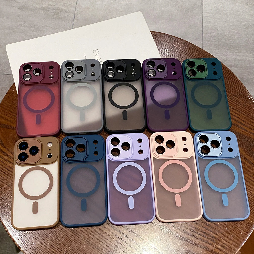 New iphone 17 Pro Max Air Matte Magnetic phone Case For iPhone 16 15 14 13 12 11 Pro Max Plus For Magsafe Wireless Charger Cover